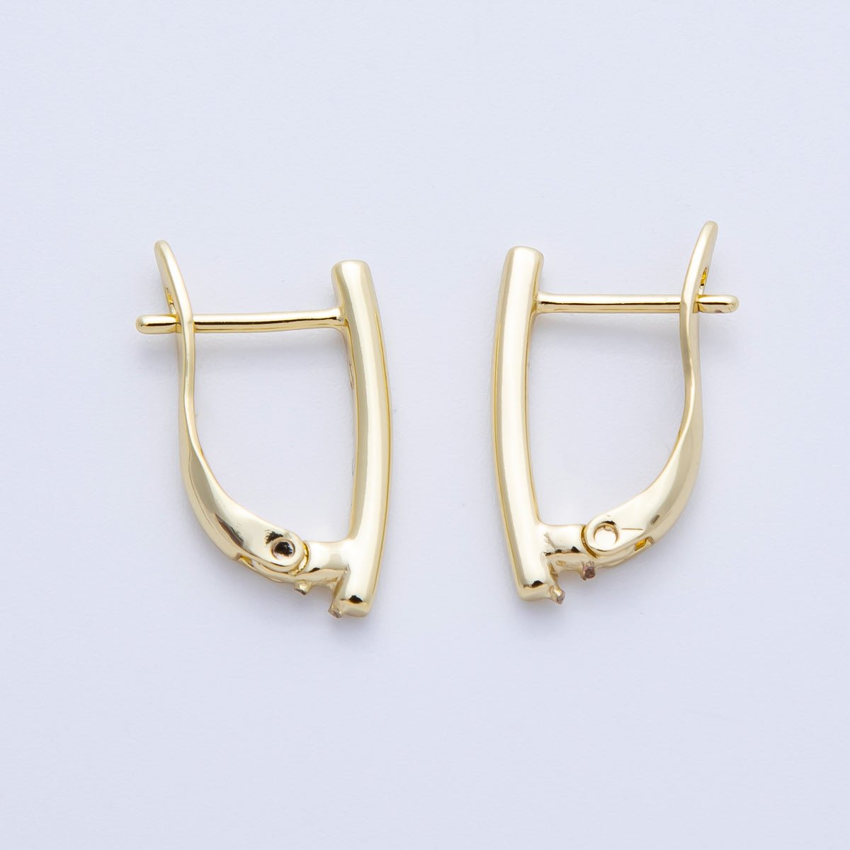14K Gold Filled 19mm Minimalist English Lock Latch Hoop | Earrings-00227