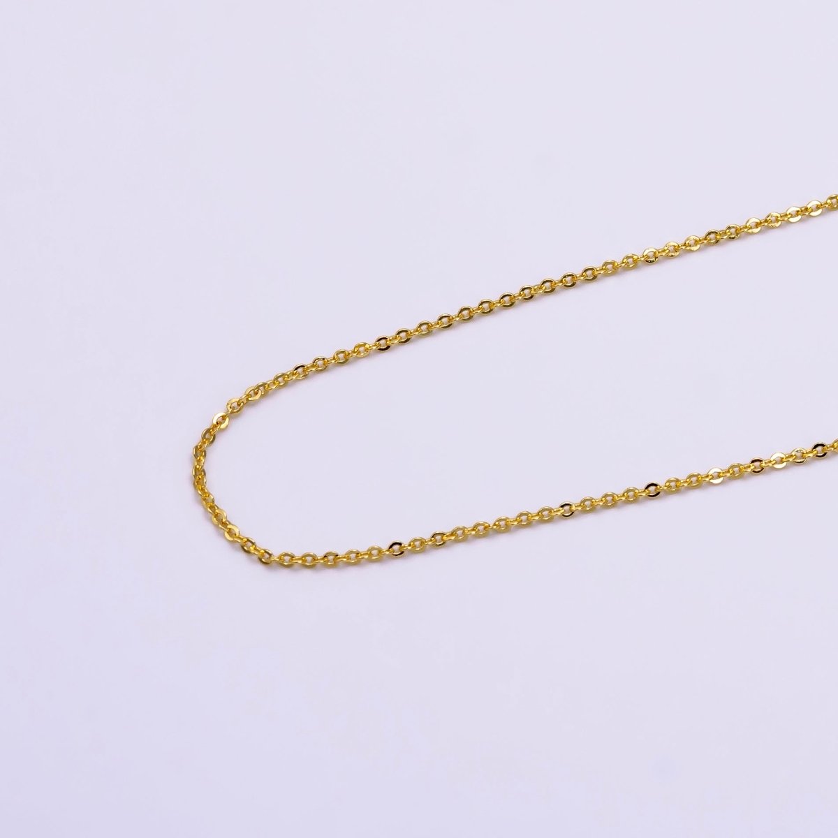 14K Gold Filled 1mm Cable Chain 18 Inch Necklace w. Extender | WA-02453