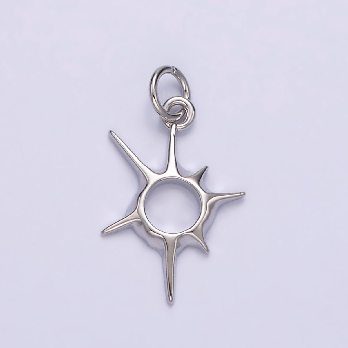 14K Gold Filled 20mm, 30mm Open Abstract Celestial Sun Ray Charm in Gold &amp; Silver N-1108 N-1109 N-1116 N-1117