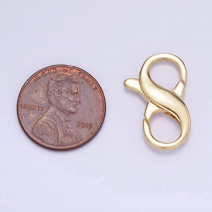 14K Gold Filled 20mm Double Infinity Lobster Clasps Closure Findings | Z767