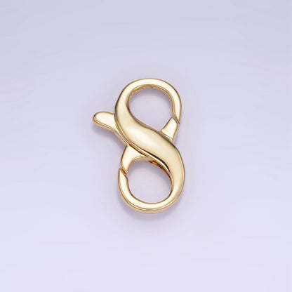 14K Gold Filled 20mm Double Infinity Lobster Clasps Closure Findings | Z767