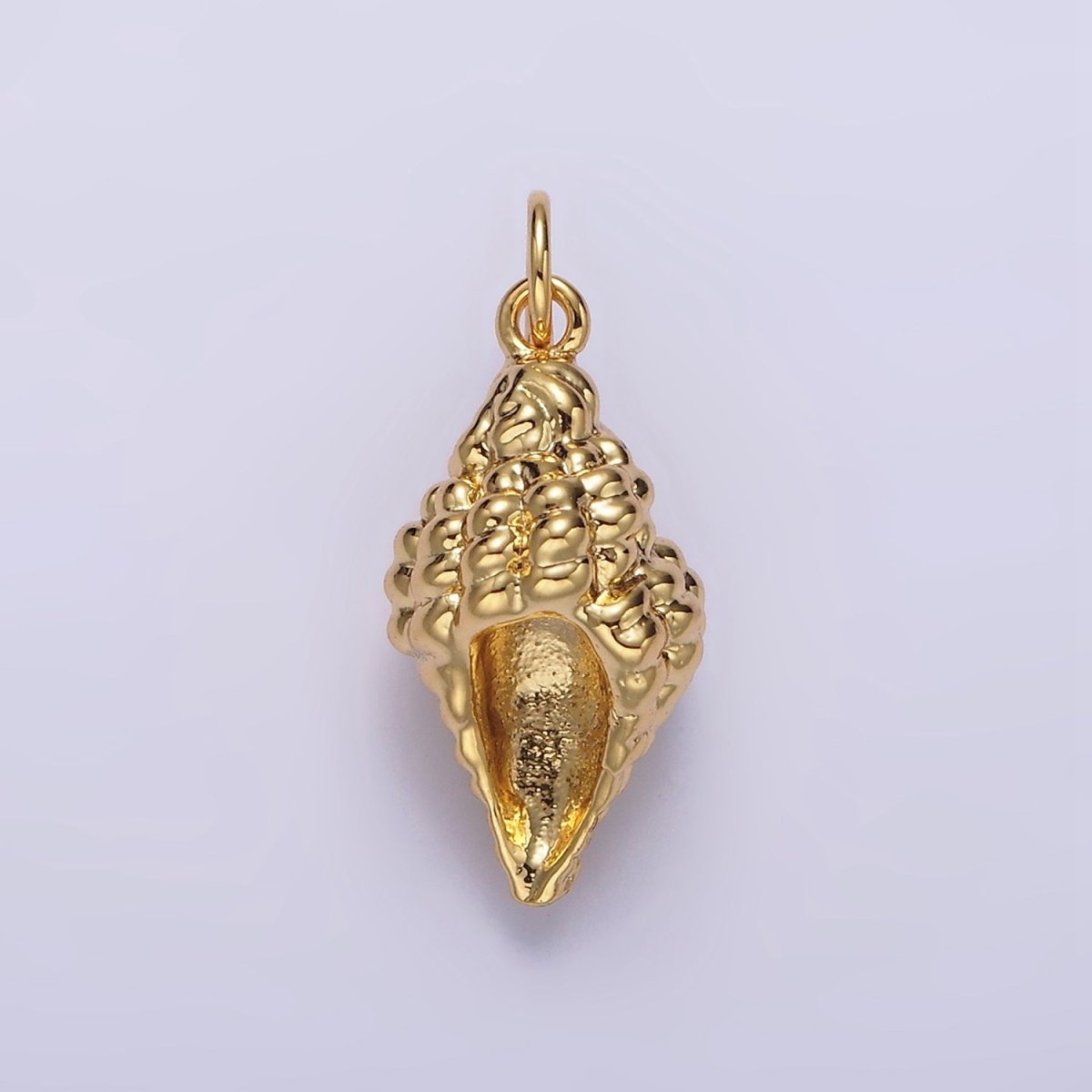 14K Gold Filled 20mm Ocean Clam Sea Shell Add-On Charm in Gold &amp; Silver | N-1083 N-1084