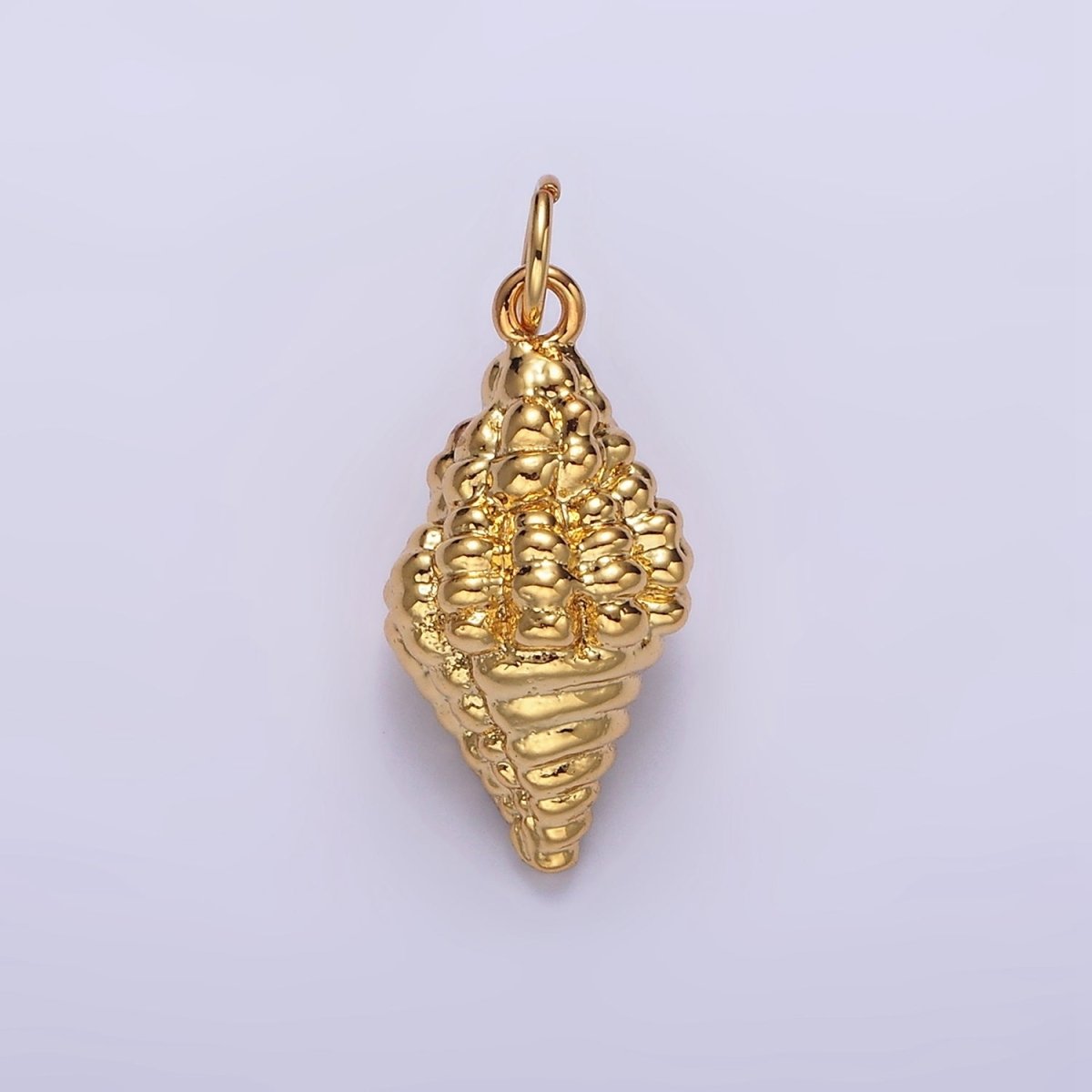 14K Gold Filled 20mm Ocean Clam Sea Shell Add-On Charm in Gold &amp; Silver | N-1083 N-1084