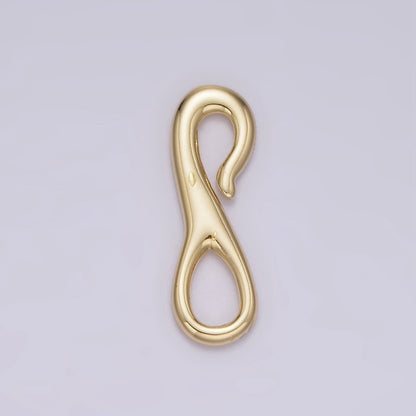 14K Gold Filled 20mm S-Hook Curved Closure Clasps Supply Findings | Z651