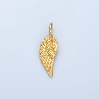 14K Gold Filled 21mm Angel Wings Minimalist Charm | AG881