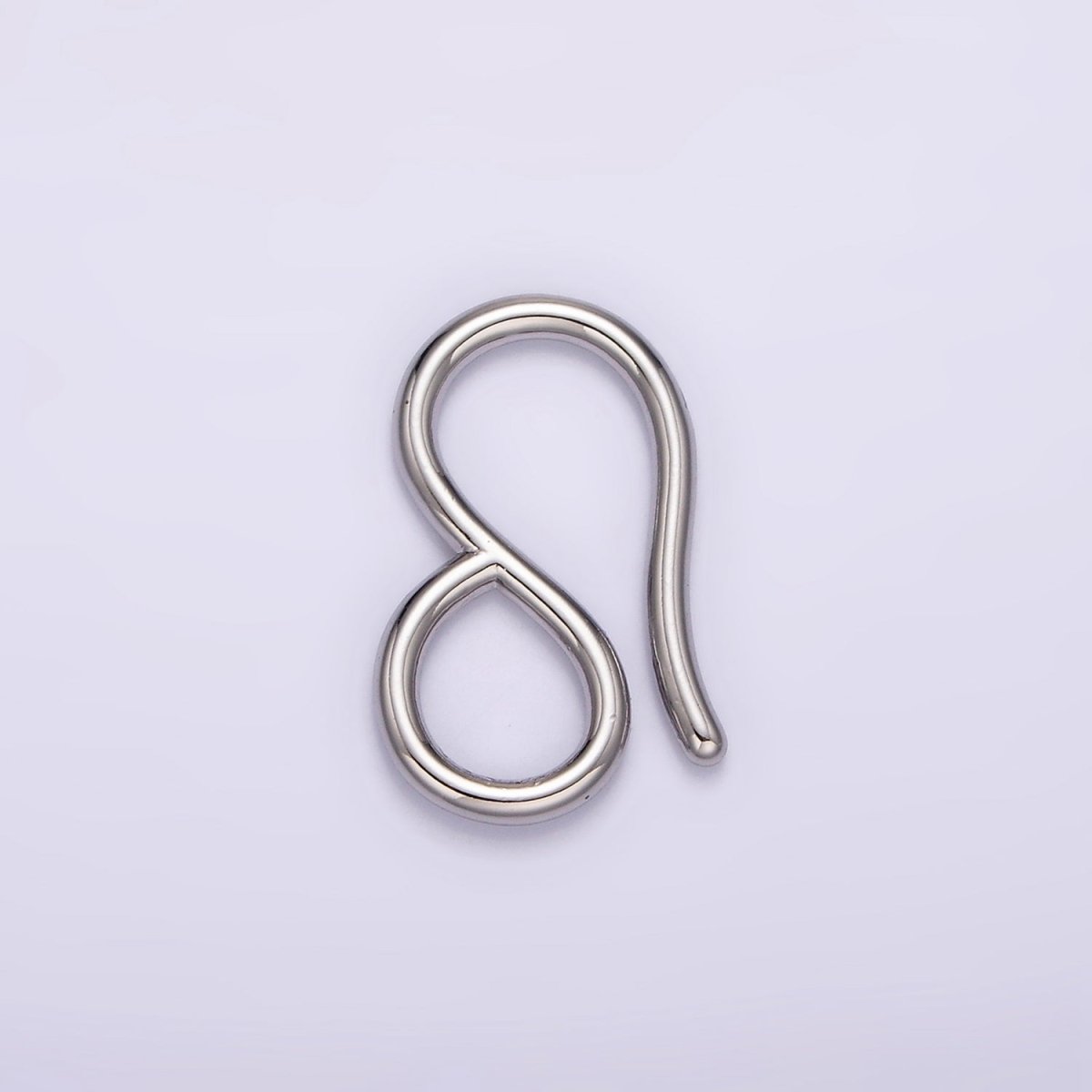 14K Gold Filled 22mm Curved Minimalist Infinity S-Hook Closure Supply Findings in Gold &amp; Silver | Z650