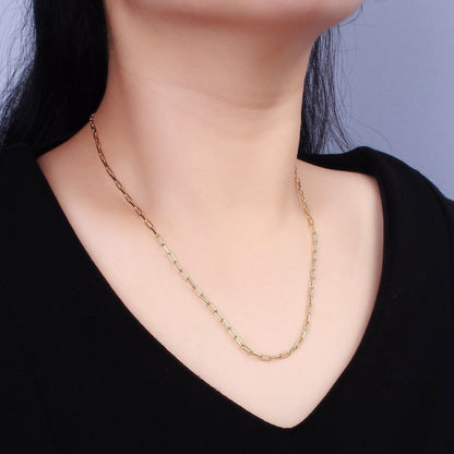 14K Gold Filled 2.3mm Paperclip 16 Inch, 18 Inch, 20 Inch Layering Chain Necklace | WA-2120 - WA-2123 Clearance Pricing