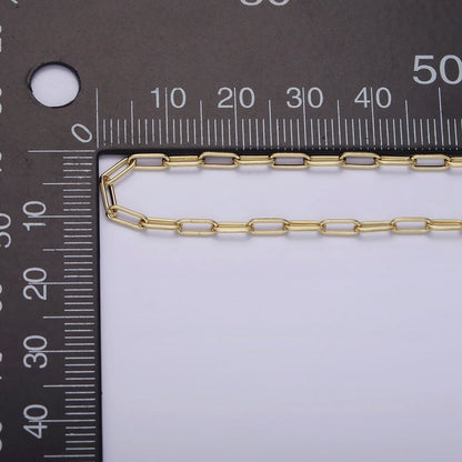 14K Gold Filled 2.3mm Paperclip 16 Inch, 18 Inch, 20 Inch Layering Chain Necklace | WA-2120 - WA-2123 Clearance Pricing