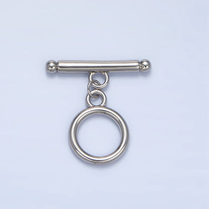 14K Gold Filled 24mm Minimalist Toggle Clasps Closure Findings in Gold &amp; Silver | L614/K175 K121
