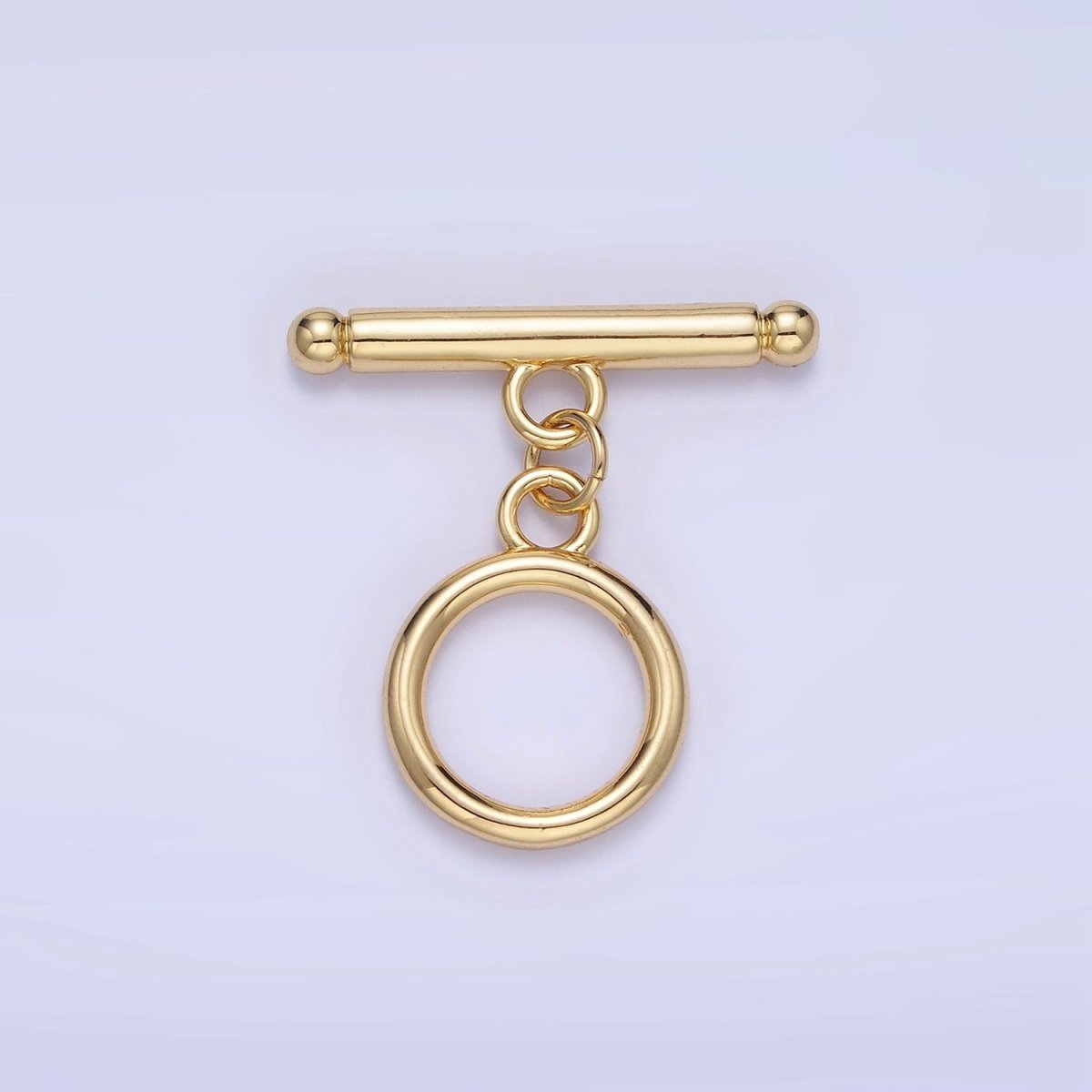 14K Gold Filled 24mm Minimalist Toggle Clasps Closure Findings in Gold &amp; Silver | L614/K175 K121