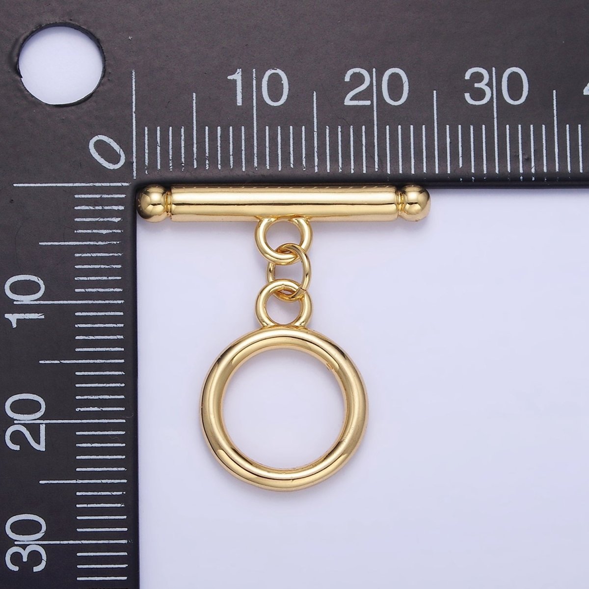 14K Gold Filled 24mm Minimalist Toggle Clasps Closure Findings in Gold &amp; Silver | L614/K175 K121
