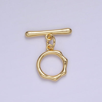 14K Gold Filled 24mm Molten Drip OT Toggle Clasps Closure Findings | Z718