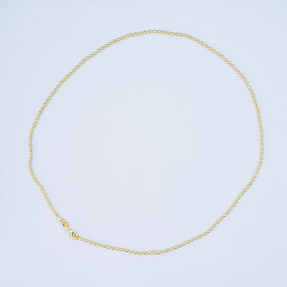 14K Gold Filled 2.5mm Ball Bead Bar 17.5 Inch Necklace | WA-2742