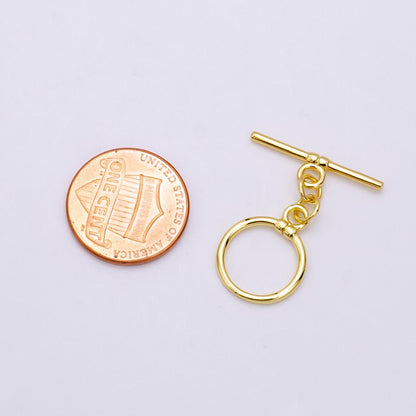 14K Gold Filled 28mm Lined OT Toggle Clasps Closure Jewelry Findings | Z346