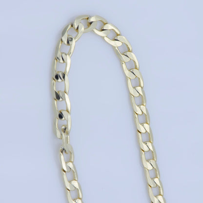 14K Gold Filled 3mm Flat Cuban Miami Curb 18 Inch Layering Chain Necklace | WA-232 Clearance Pricing