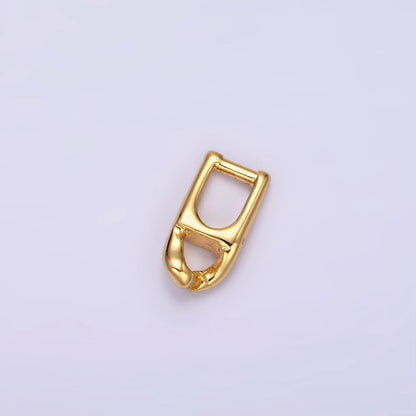 14K Gold Filled 4.7mm Snap Lock Hook Minimalist Jewelry Making Closure Supply | Z591