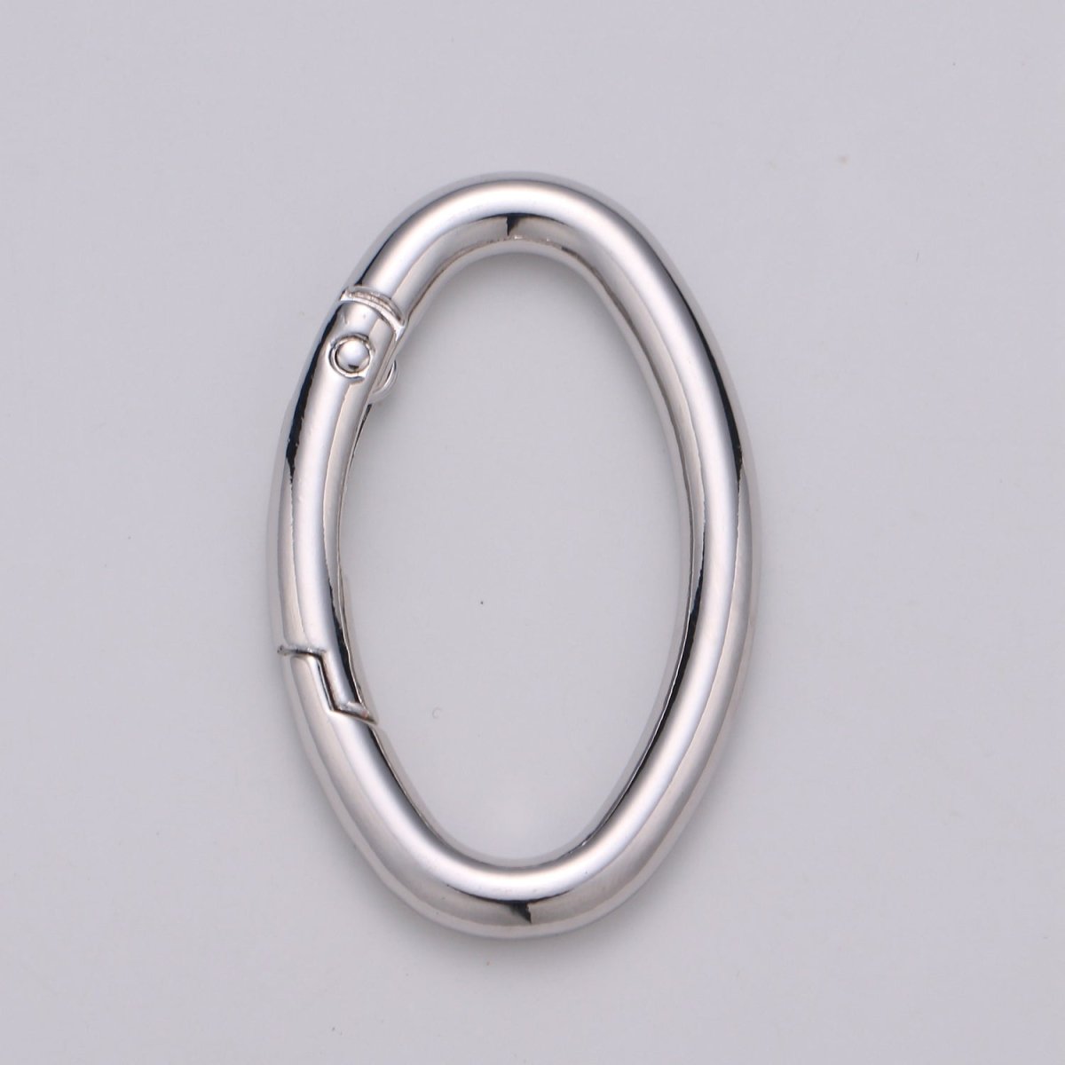 14K Gold Filled 48mm Oval Oblong Push Spring Gate Jewelry Findings in Gold &amp; Silver | L042 L043