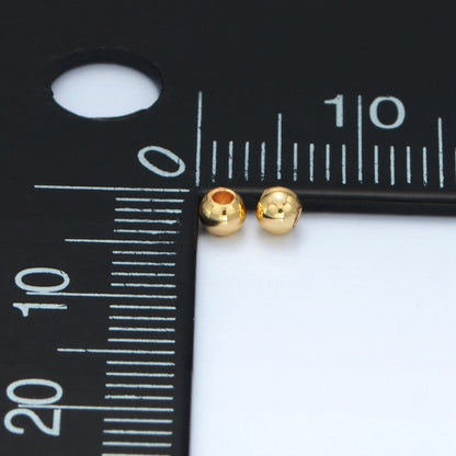 14K Gold Filled 4mm 5mm, 6mm Minimalist Bead by 10 Pieces/Bag | B-922 B-923 B-924