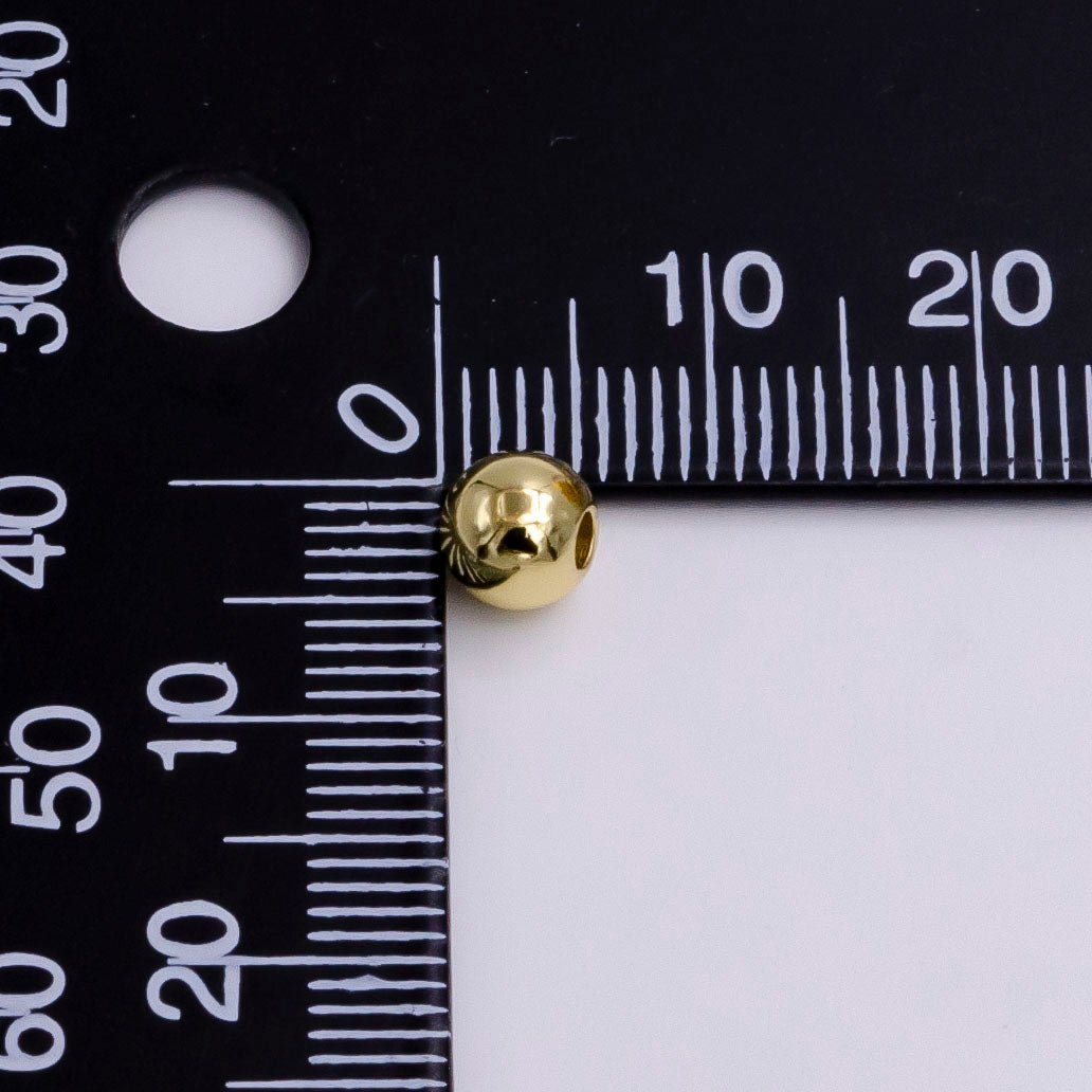 14K Gold Filled 4mm 5mm, 6mm Minimalist Bead by 10 Pieces/Bag | B-922 B-923 B-924