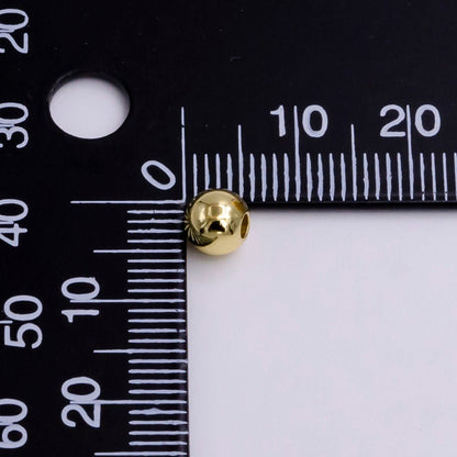 14K Gold Filled 4mm 5mm, 6mm Minimalist Bead by 10 Pieces/Bag | B-922 B-923 B-924