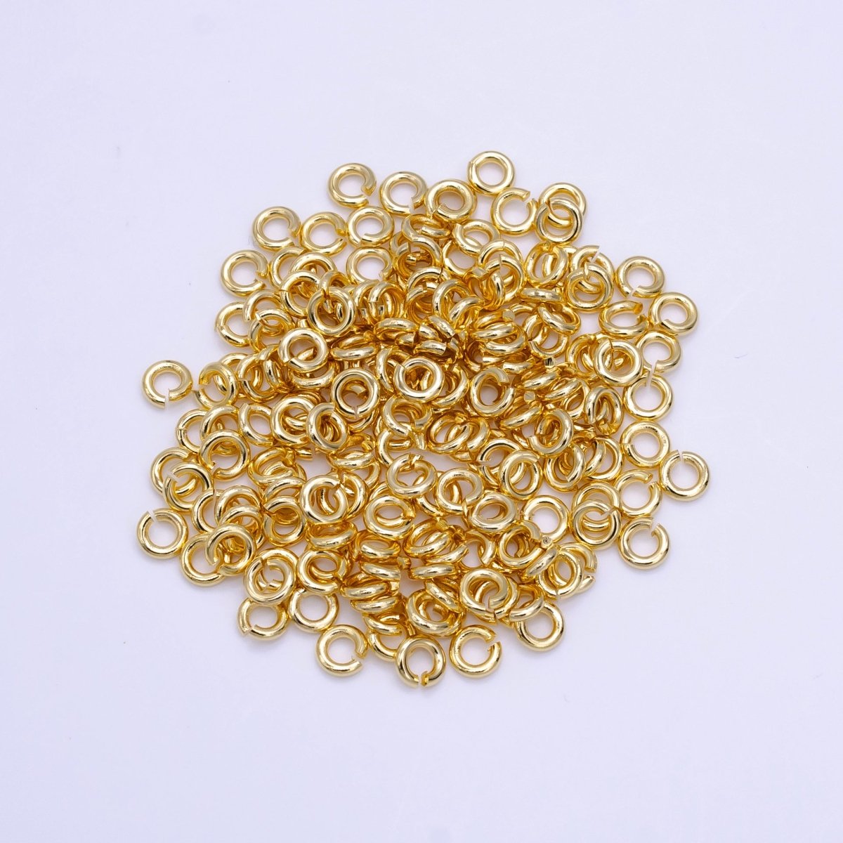 14K Gold Filled 4mm Jump Ring Jewelry Component Findings Set | SP-1613