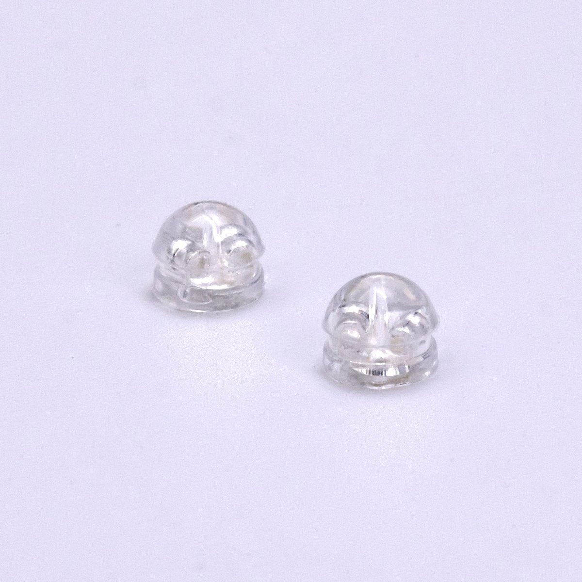 14K Gold Filled 5mm Rubber Backings Earrings Finding Supply Pack in Gold &amp; Silver | Z621 Z622