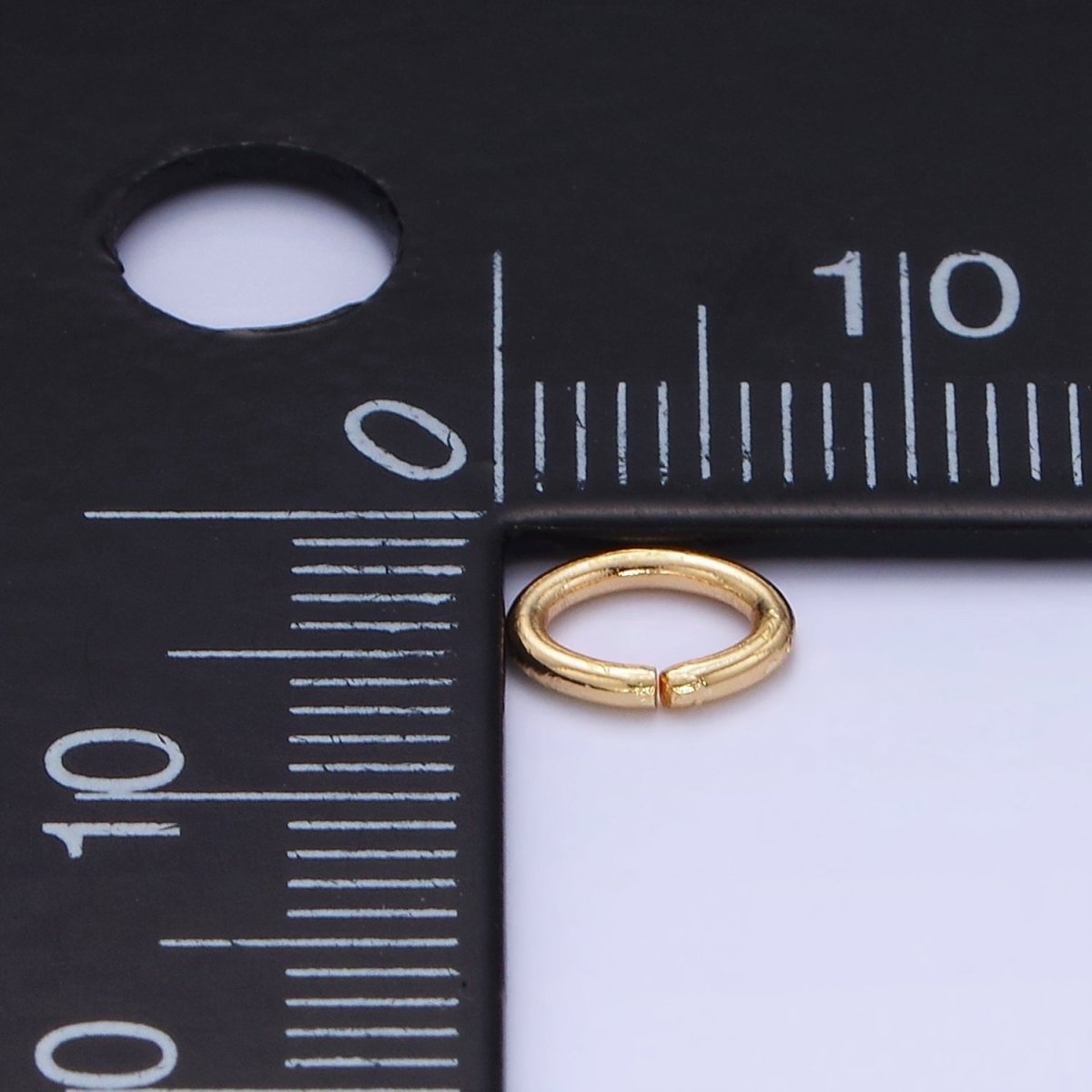 14K Gold Filled 6mm C Oval Jump Ring Findings By Bag | Z737