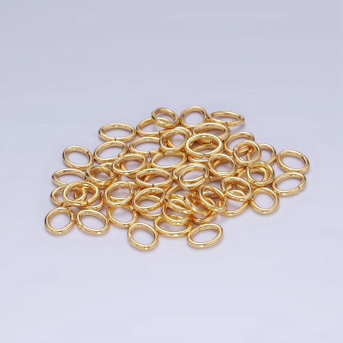 14K Gold Filled 6mm C Oval Jump Ring Findings By Bag | Z737