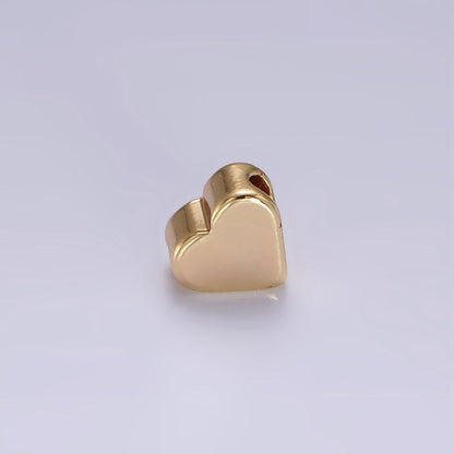 14K Gold Filled 6mm Mini Minimalist Heart Bead | B874