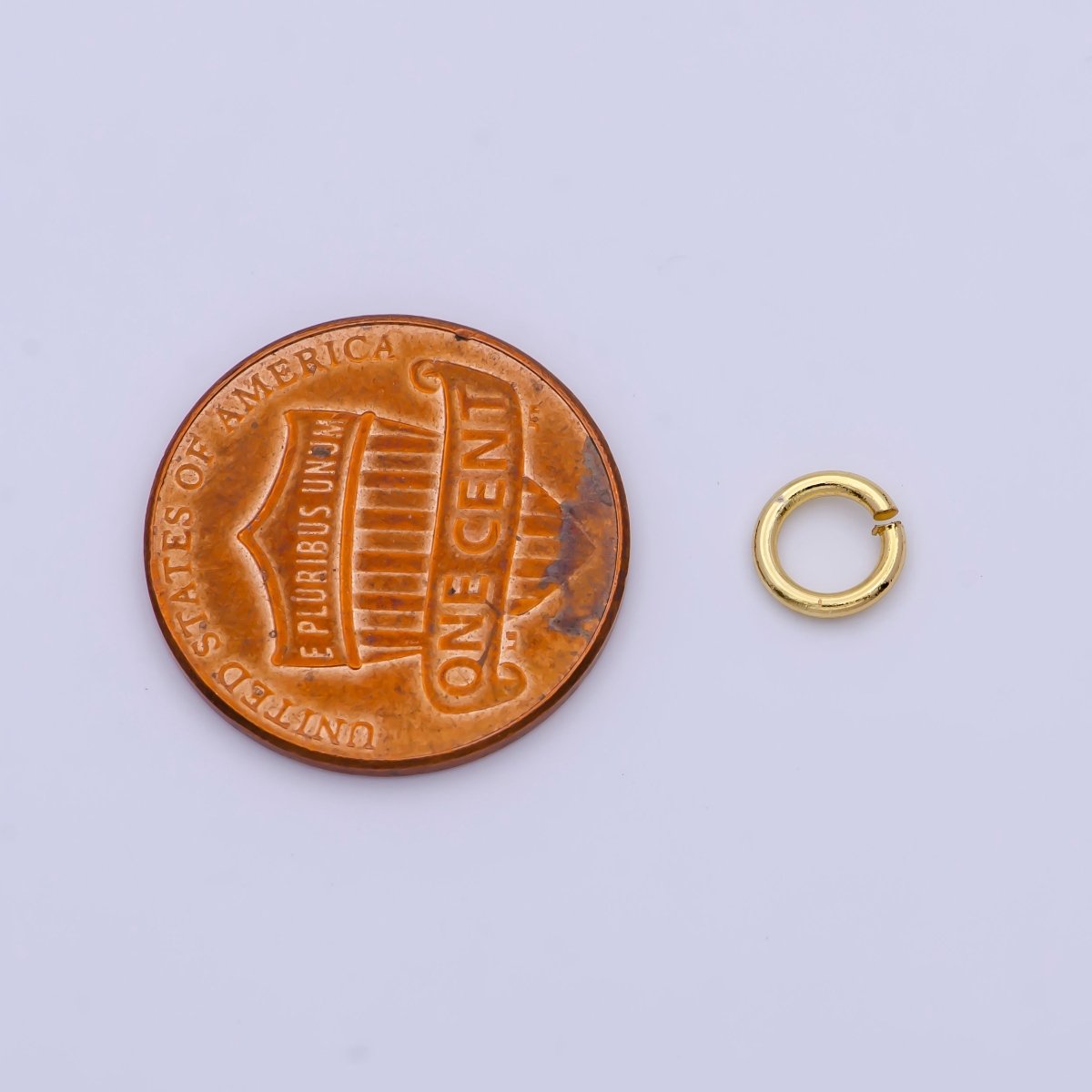 14K Gold Filled 6mmx0.6mm Jump Ring Findings Set | Z780
