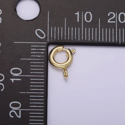 14K Gold Filled 7mm Round Spring Ring Closure Jewelry Making Findings Supply | Z-540