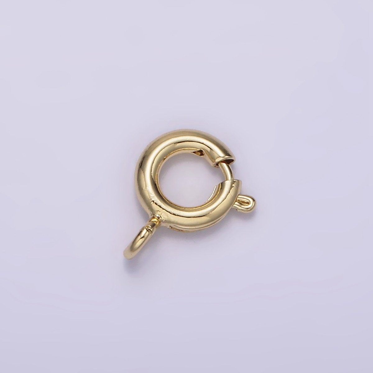 14K Gold Filled 7mm Round Spring Ring Closure Jewelry Making Findings Supply | Z-540