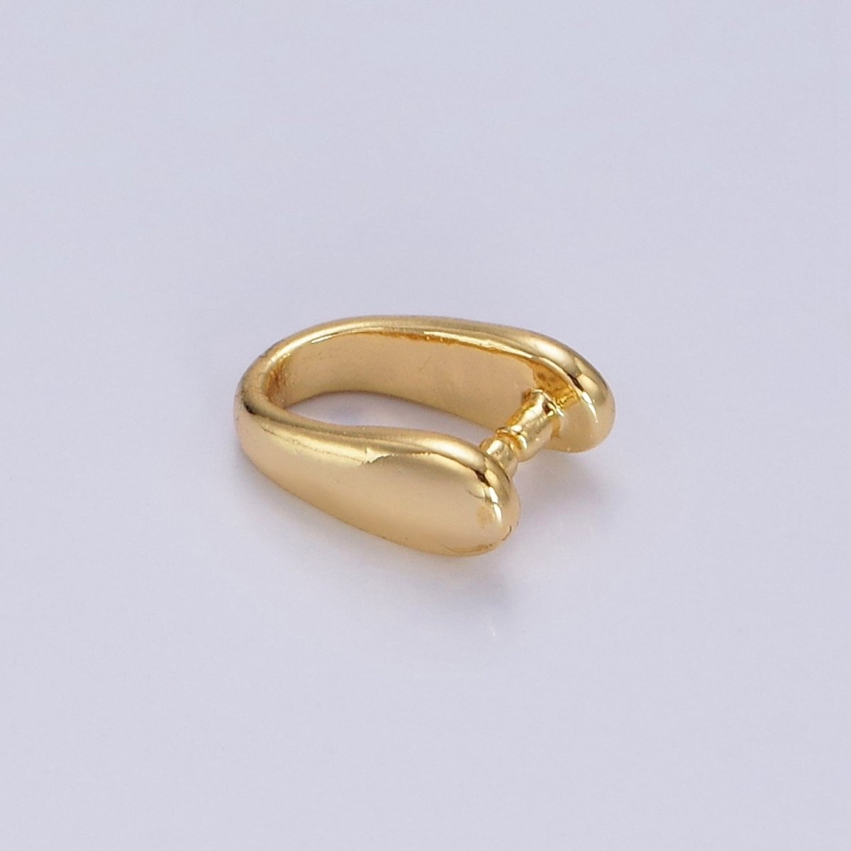 14K Gold Filled 9mm Snap Bail Minimalist Charm Holder Findings | Z584