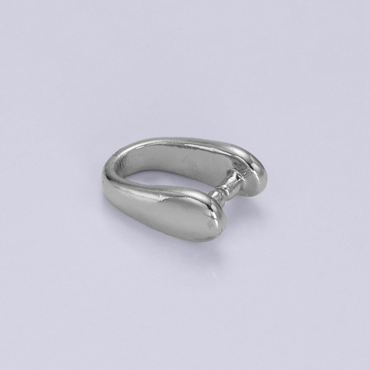 14K Gold Filled 9mm Snap Bail Minimalist Charm Holder Findings | Z584