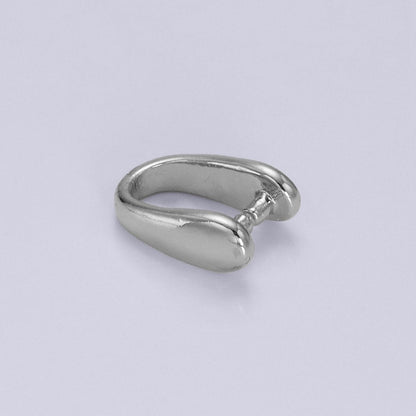 14K Gold Filled 9mm Snap Bail Minimalist Charm Holder Findings | Z584