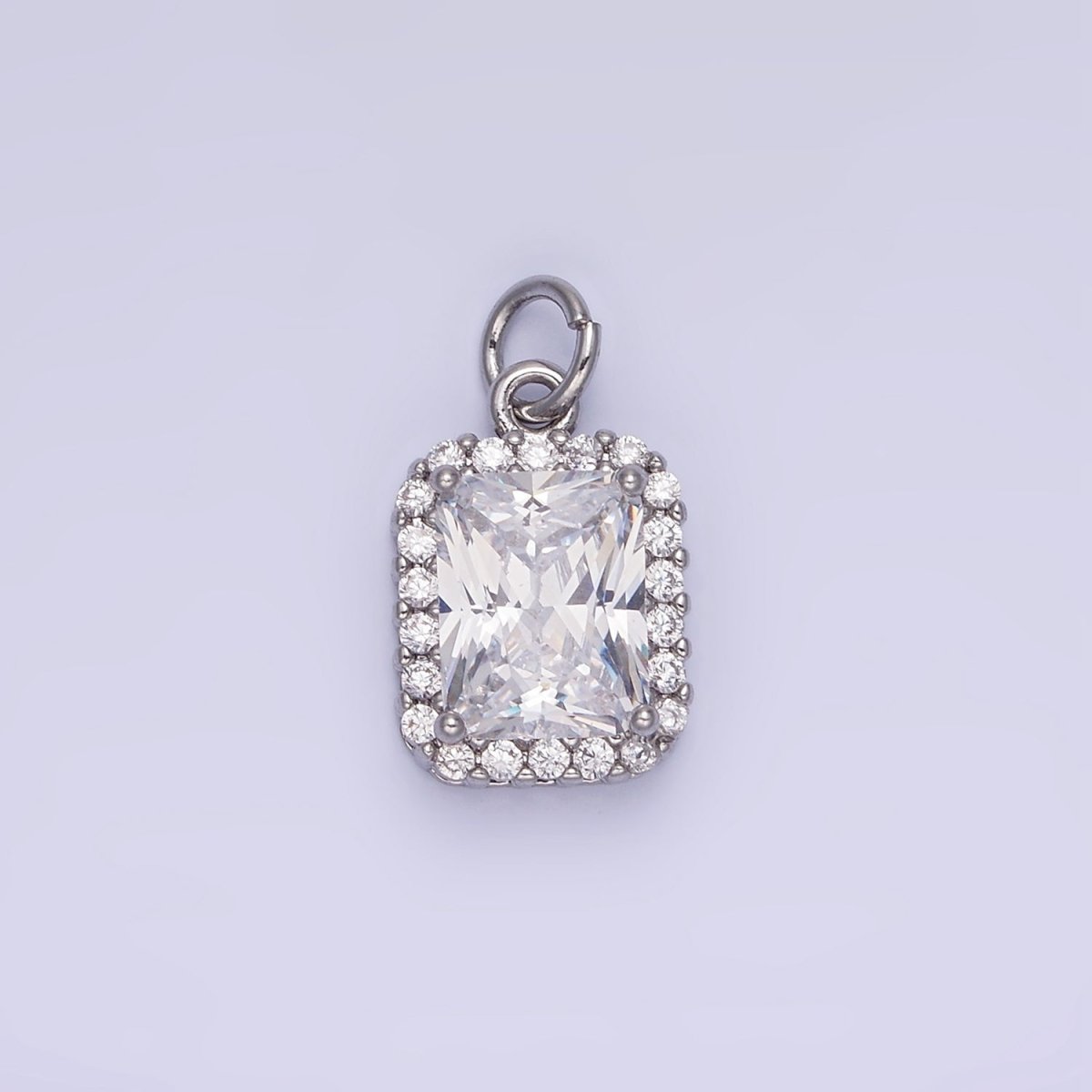 14K Gold Filled Baguette CZ Micro Paved Charm | AG756 - AG767