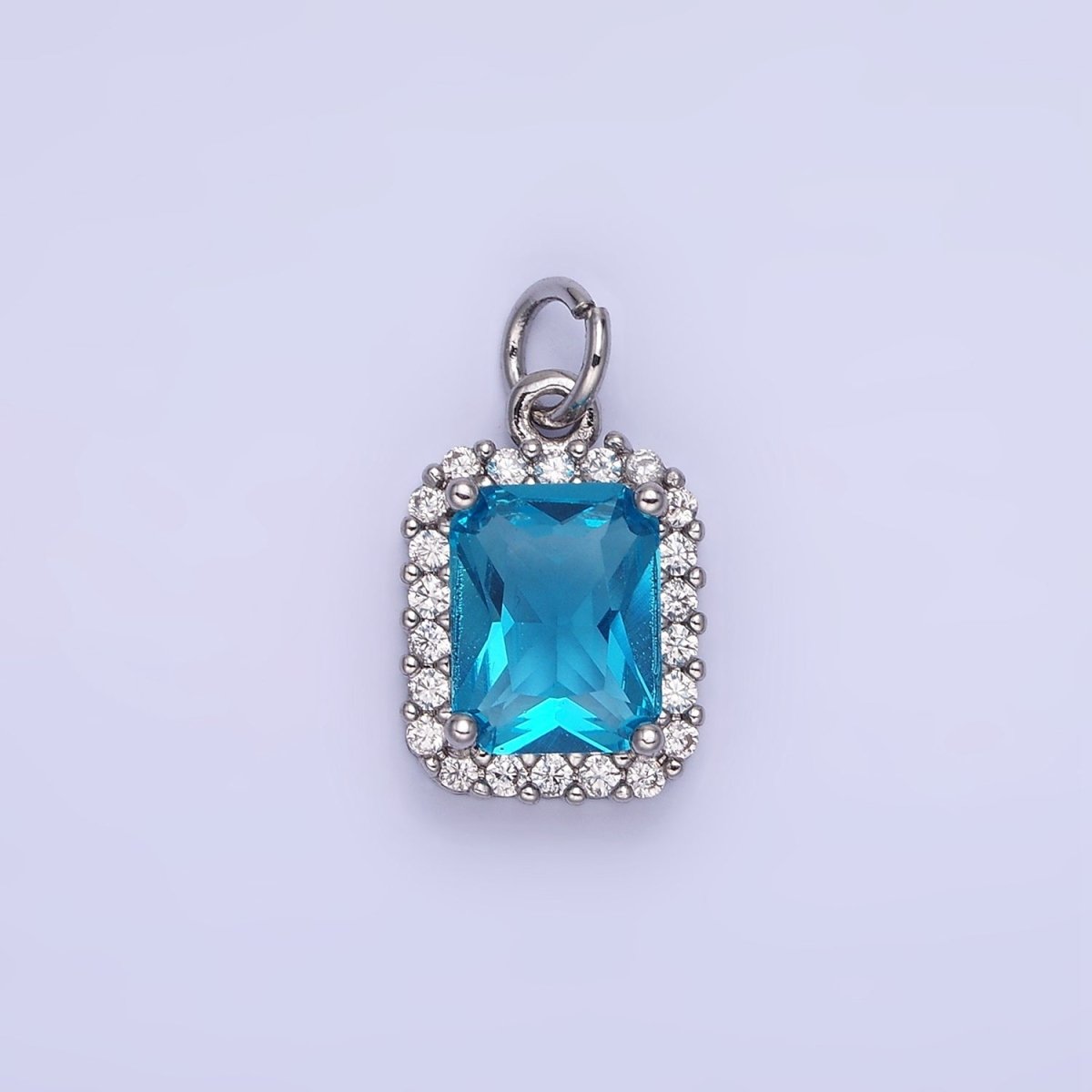 14K Gold Filled Baguette CZ Micro Paved Charm | AG756 - AG767