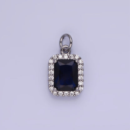 14K Gold Filled Baguette CZ Micro Paved Charm | AG756 - AG767