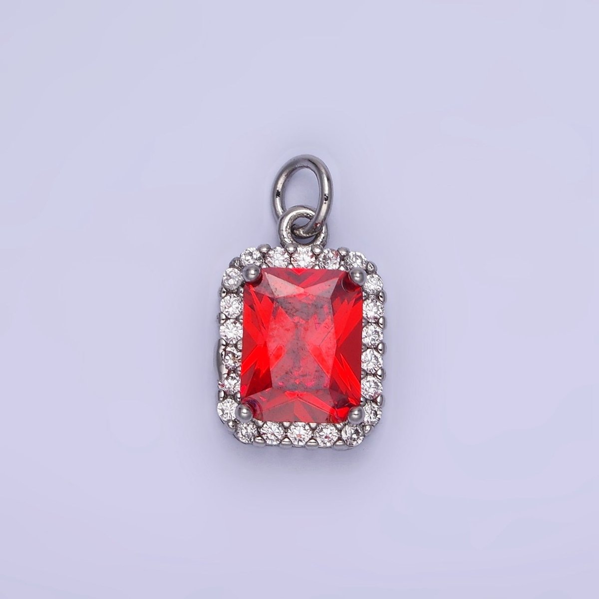 14K Gold Filled Baguette CZ Micro Paved Charm | AG756 - AG767