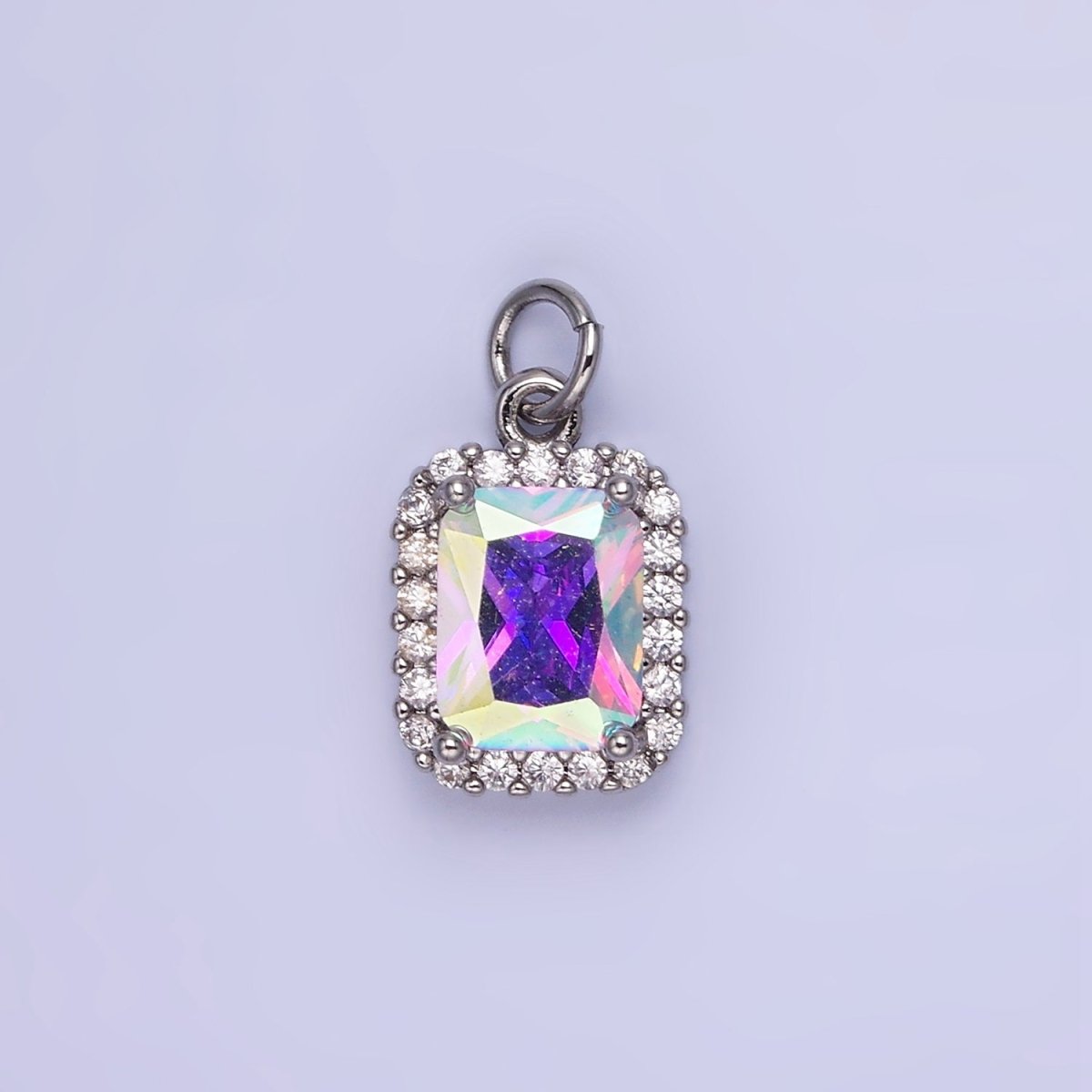 14K Gold Filled Baguette CZ Micro Paved Charm | AG756 - AG767