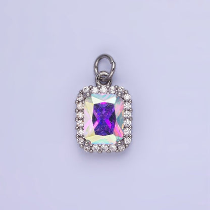 14K Gold Filled Baguette CZ Micro Paved Charm | AG756 - AG767