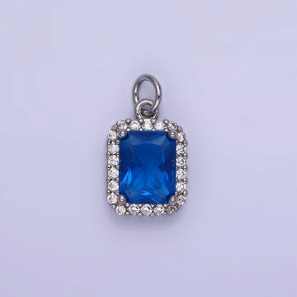 14K Gold Filled Baguette CZ Micro Paved Charm | AG756 - AG767