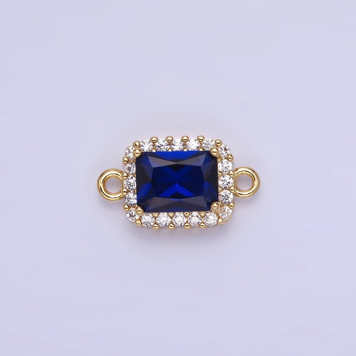 14K Gold Filled Baguette CZ Micro Paved Connector | G383 - G390