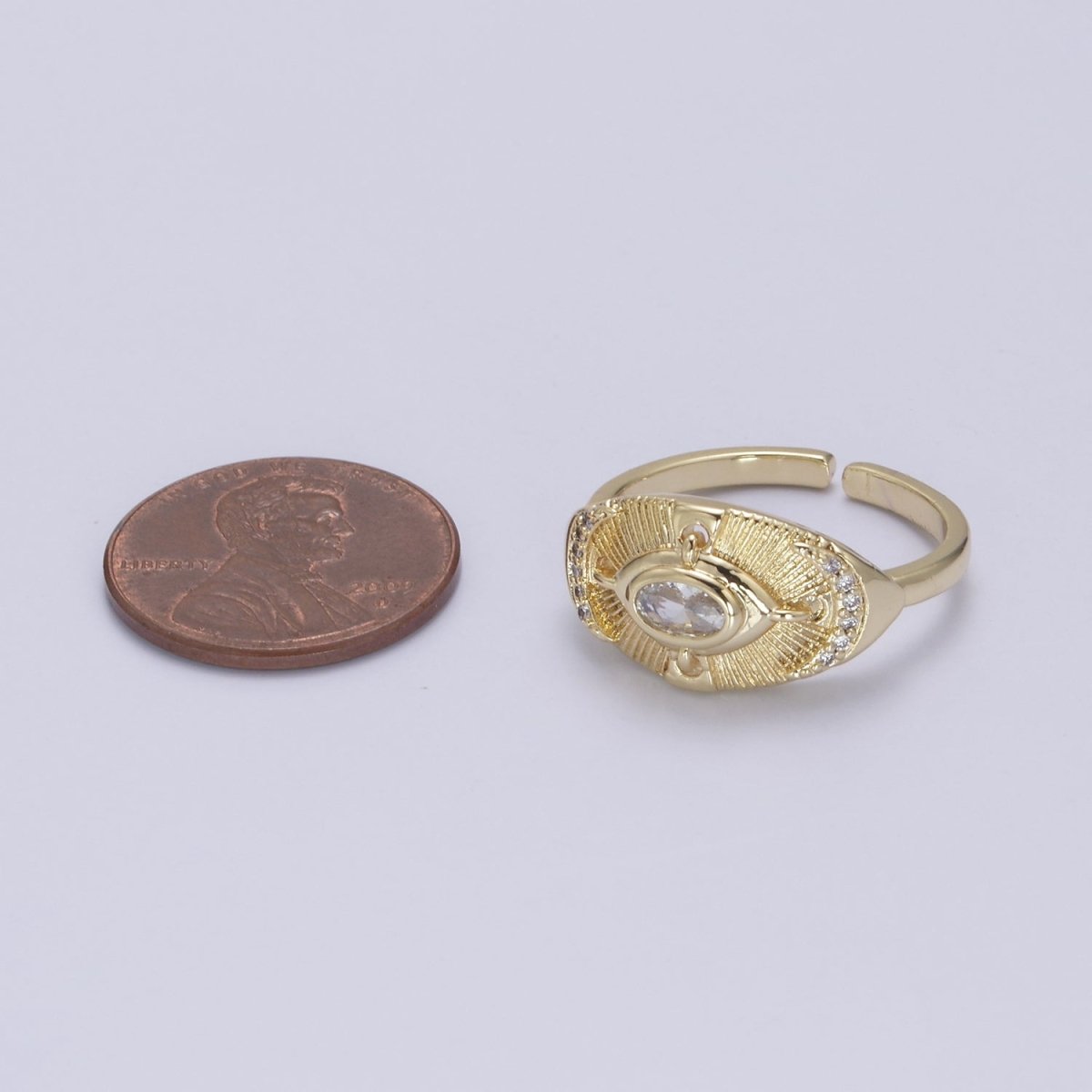 14k Gold Filled Celestial Ring, Goddess Ring, Eye Ring, Moon Ring, Minimalist Ring, Dainty Gold Ring, Stacking Ring, Christmas Gift U-319