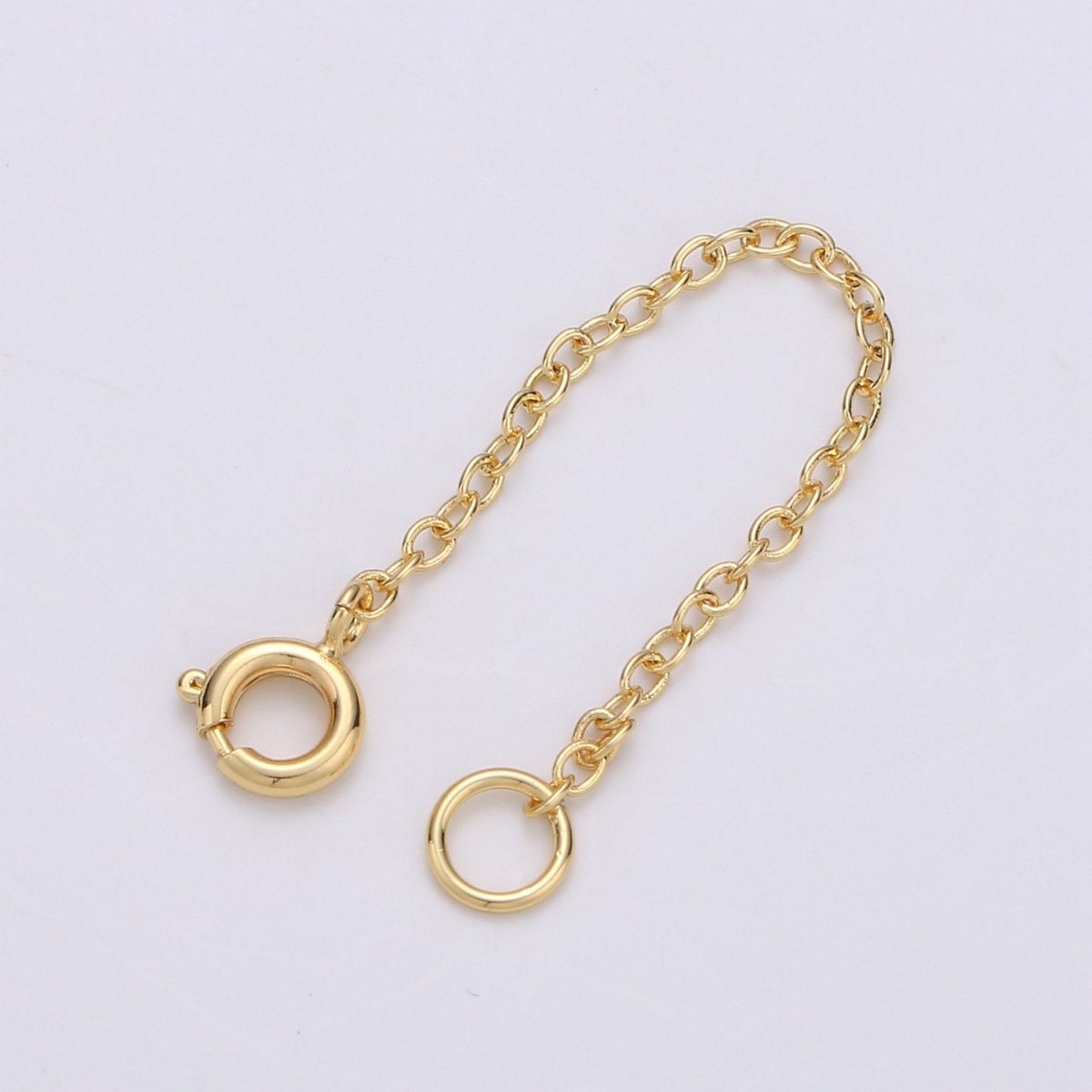 14K Gold Filled Chain Extender For Necklace Bracelet Wholesale Extensions &amp; Extenders with spring clasp K-397
