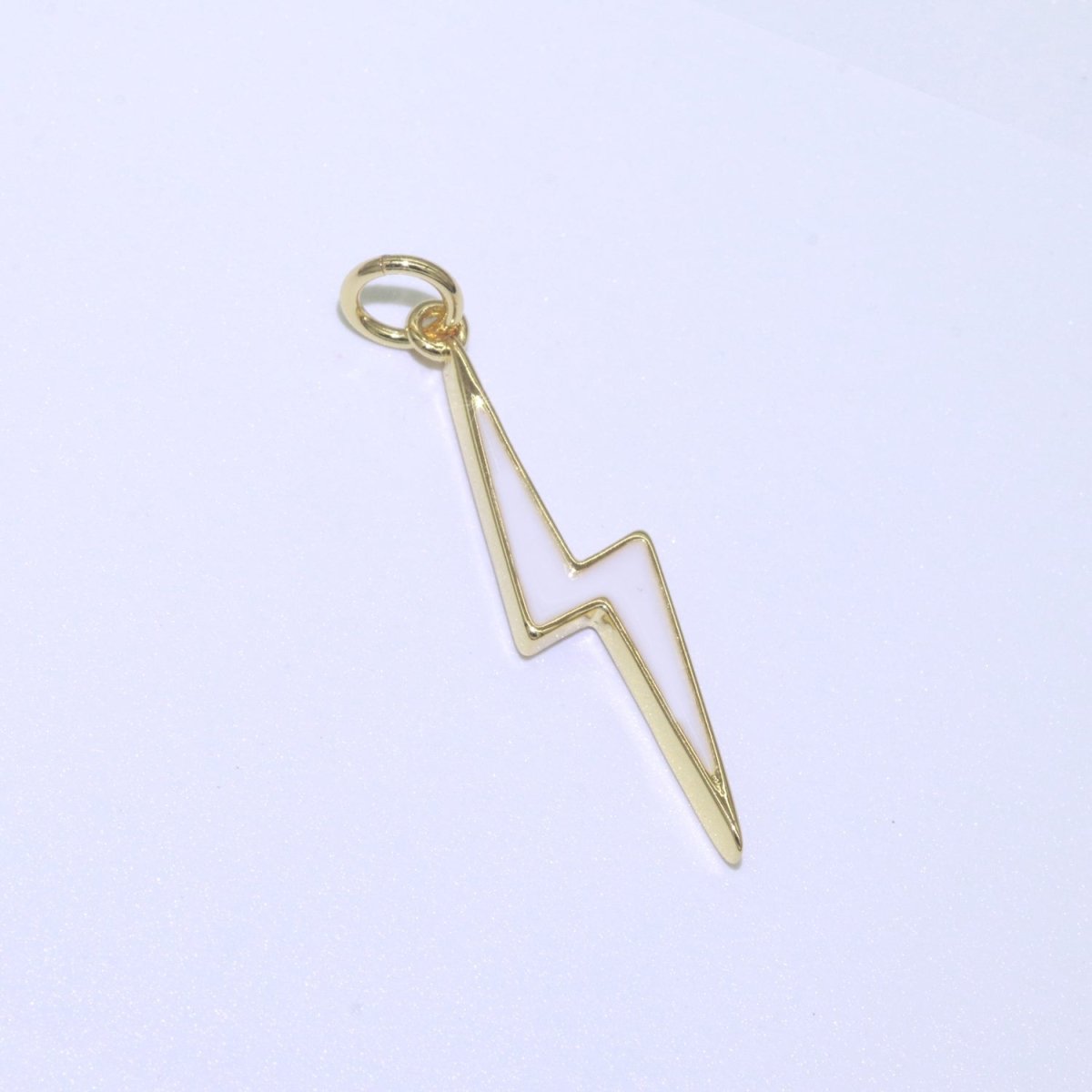 14K Gold Filled Colorful Enamel Lightning Thunder Bolt Pendant Charm For Wholesale Pendants and Charms Jewelry Making Craft Supplies M-305 to M-314