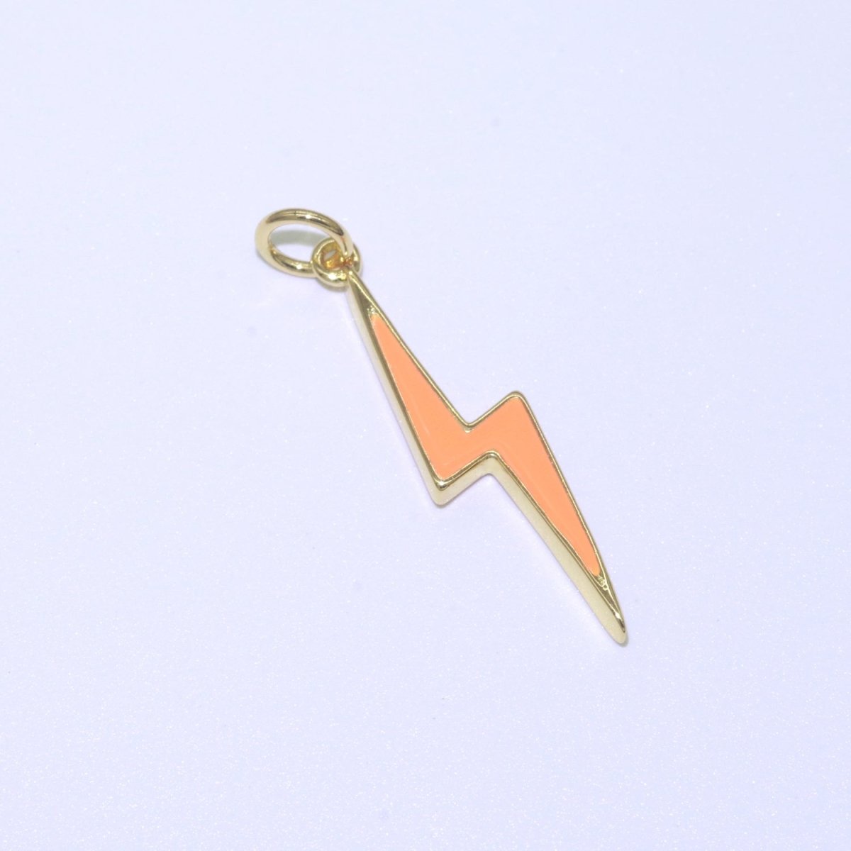 14K Gold Filled Colorful Enamel Lightning Thunder Bolt Pendant Charm For Wholesale Pendants and Charms Jewelry Making Craft Supplies M-305 to M-314