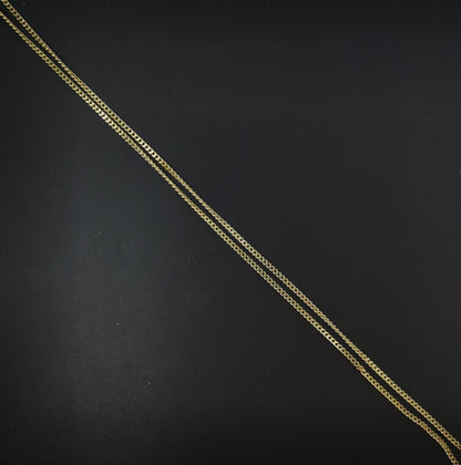 14K Gold Filled Curb Chain Necklace, 17.7 Inch Curb Finished Chain For Jewelry Making, Dainty 2mm Curb Necklace w/ Lobster Clasps | CN-560  Clearance Pricing