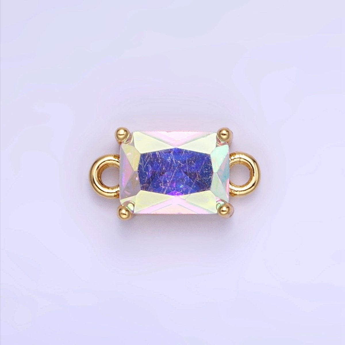 14K Gold Filled CZ Baguette Connector | G422 - G429