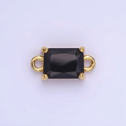 14K Gold Filled CZ Baguette Connector | G422 - G429